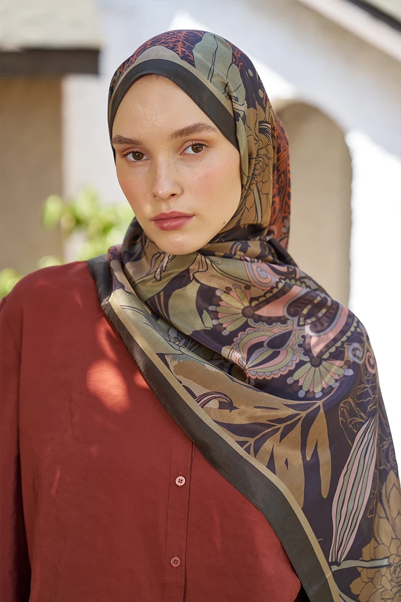 Inspired Fierra Desen Şal - Nefti - ED SCARF