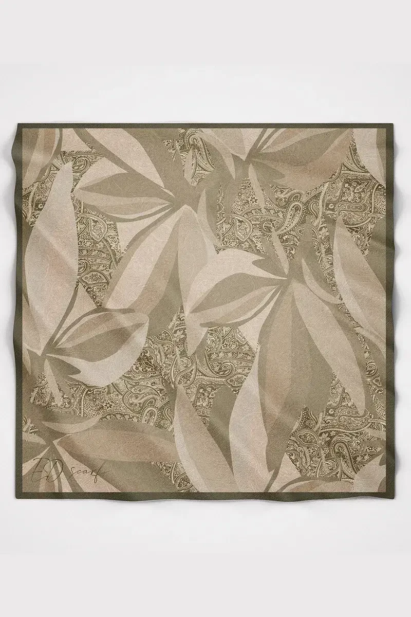 Lace Modal Eşarp - Bej - 4