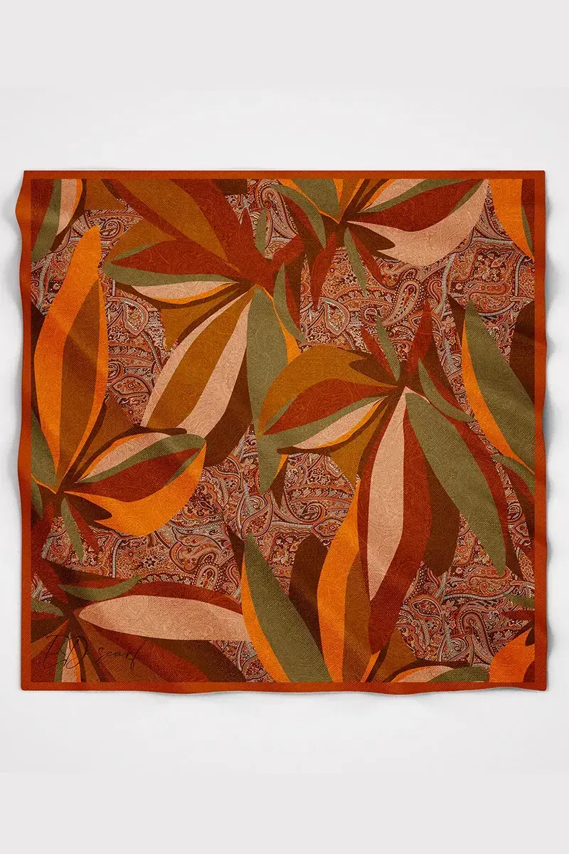 Lace Modal Eşarp - Turuncu - 4