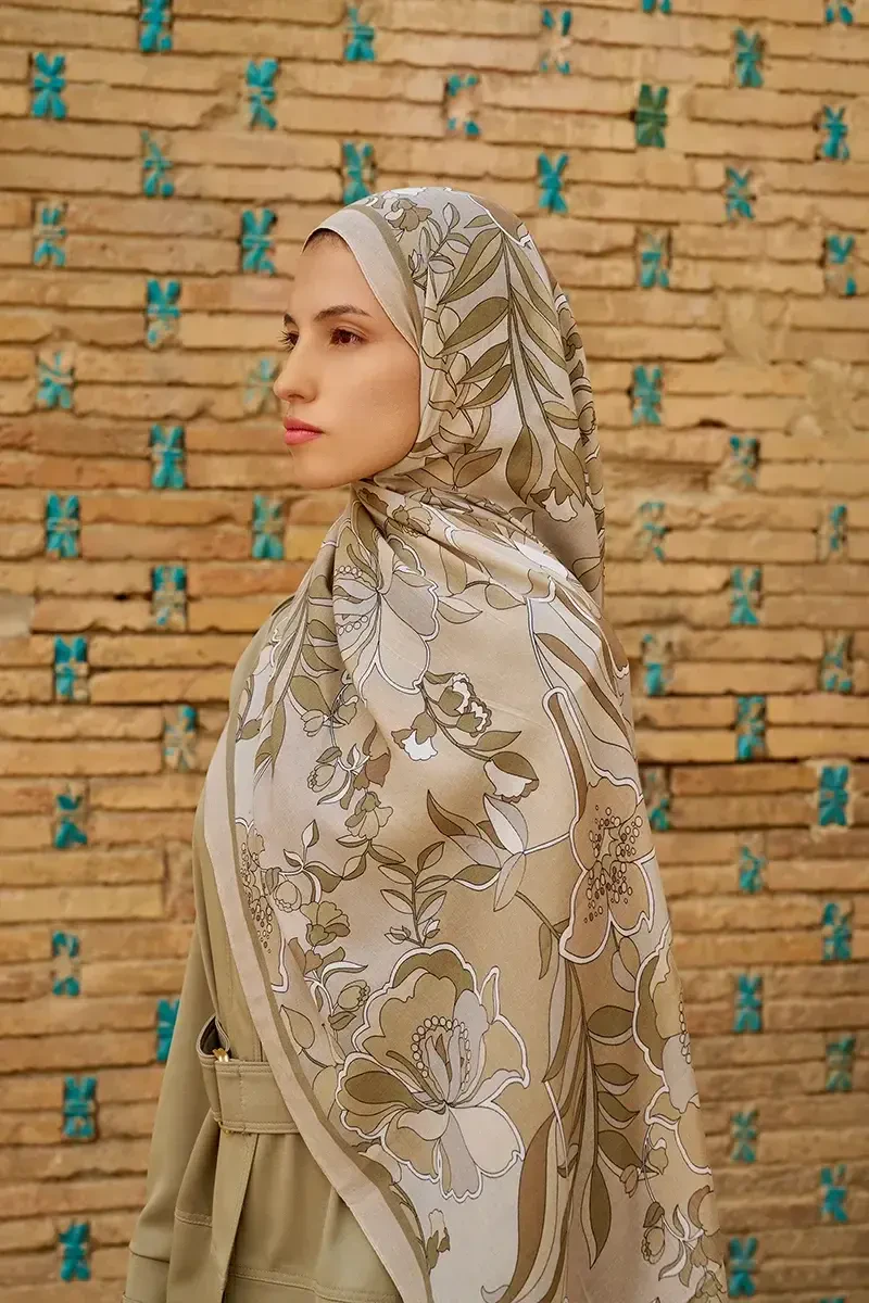 Lover Pamuk Modal Şal - Bej - 3