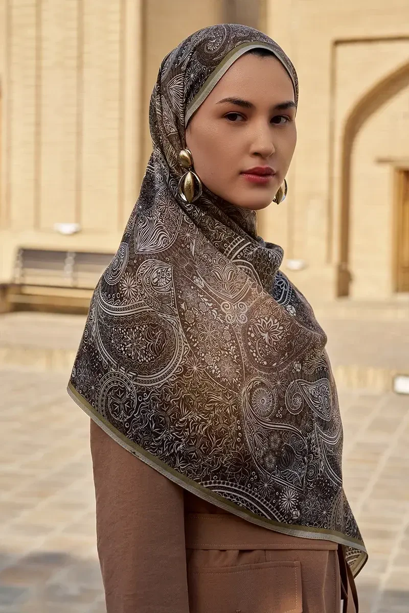 Mihr Yün İpek Şal - Nefti - ED SCARF