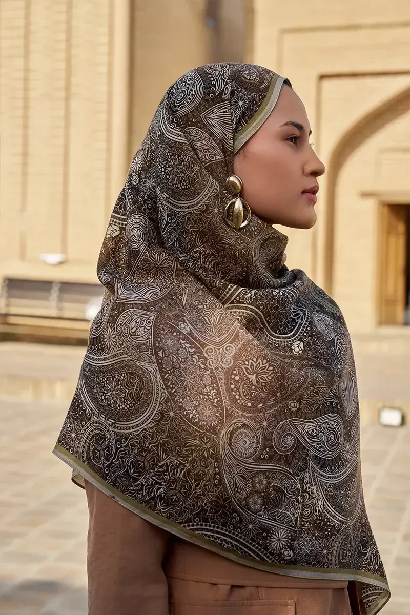 Mihr Yün İpek Şal - Nefti - ED SCARF