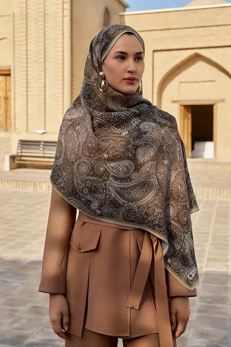 Mihr Yün İpek Şal - Nefti - ED SCARF