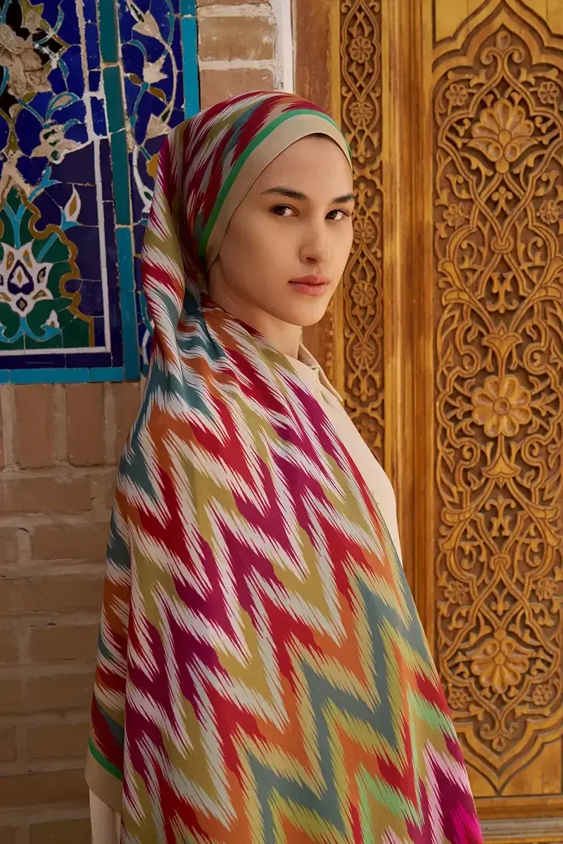 Missoma Floş Viskon Şal - Bej - ED SCARF