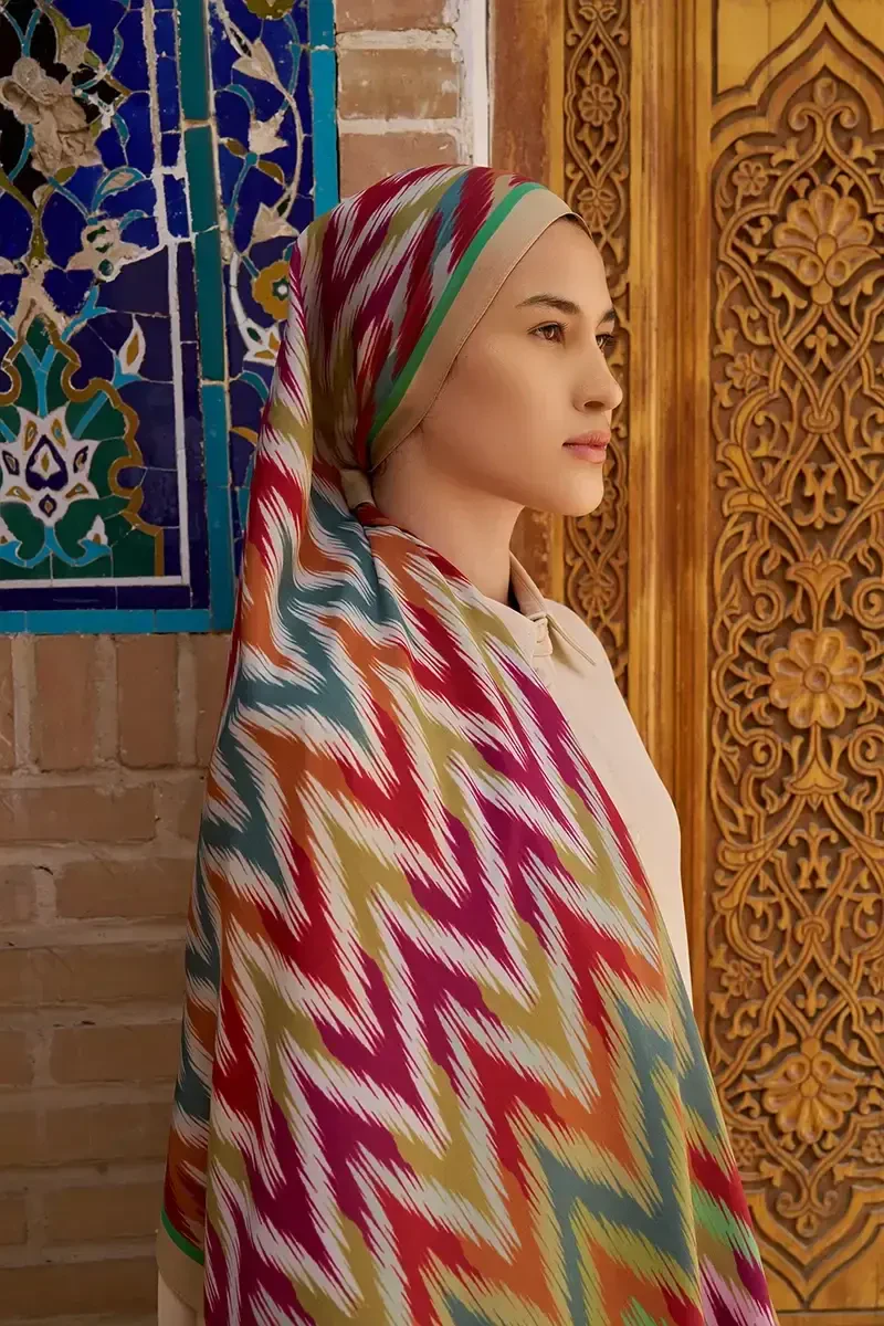 Missoma Floş Viskon Şal - Bej - ED SCARF