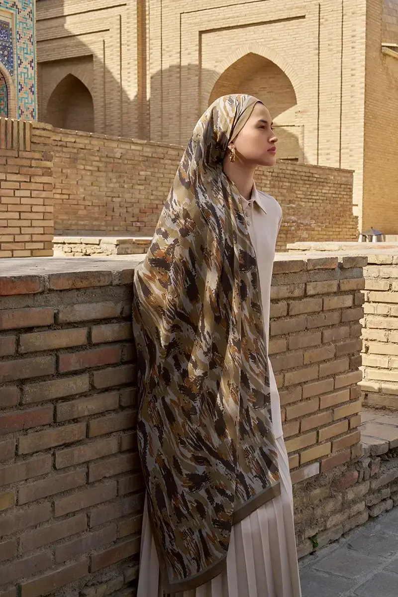 Noble Pamuk Modal Şal - Yeşil - ED SCARF