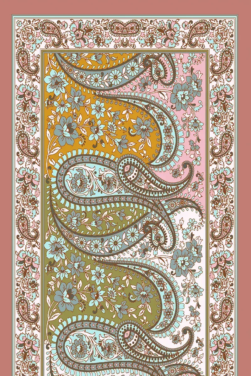 Paisley Koleksiyonu Garden Şal - Karmen - ED Scarf