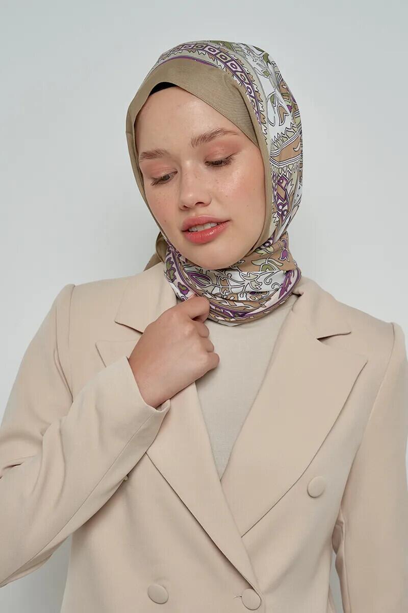 Paisley Koleksiyonu Pateh Şal - Kahverengi - ED Scarf