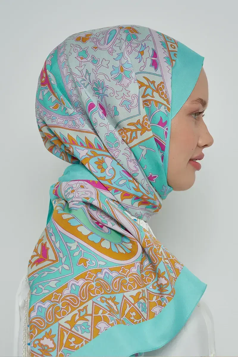 Paisley Koleksiyonu Pateh Şal - Yeşil - ED Scarf