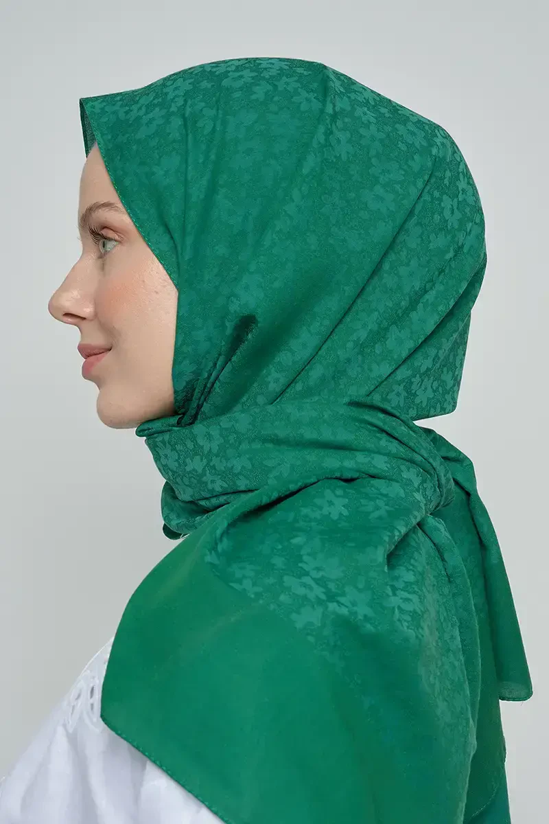 Pamuklu Şal Çiçek Desen - Bennetton - ED Scarf