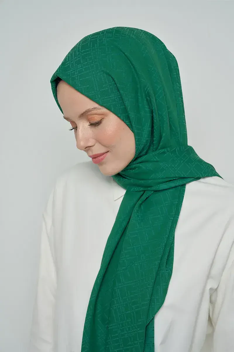 Pamuklu Şal Çizgi Desen - Benetton - ED Scarf