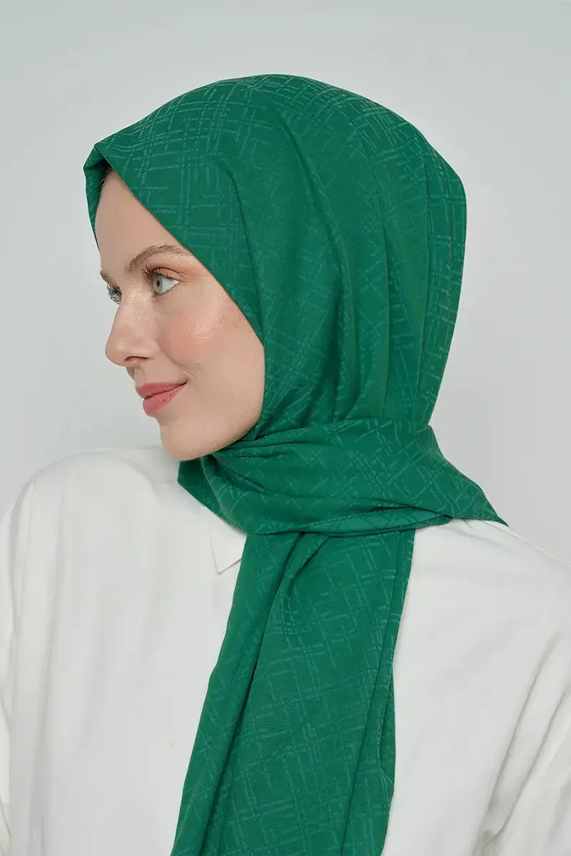 Pamuklu Şal Çizgi Desen - Benetton - ED Scarf