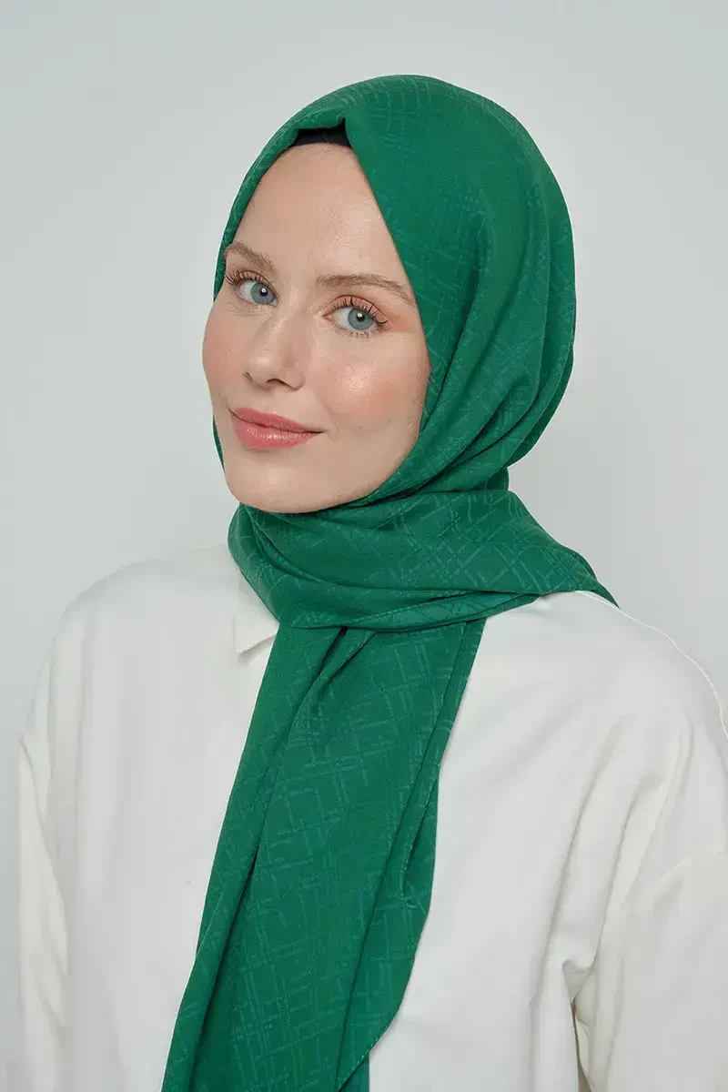 Pamuklu Şal Çizgi Desen - Benetton - ED Scarf