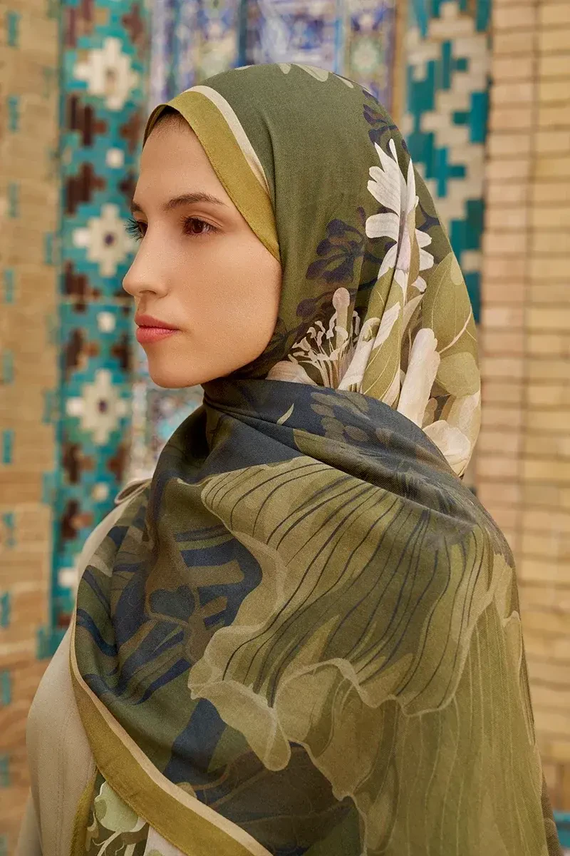 Reine Pamuk Modal Şal - Nefti - 2