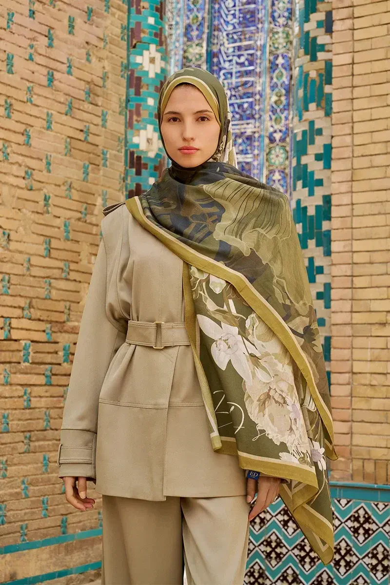 Reine Pamuk Modal Şal - Nefti - 1