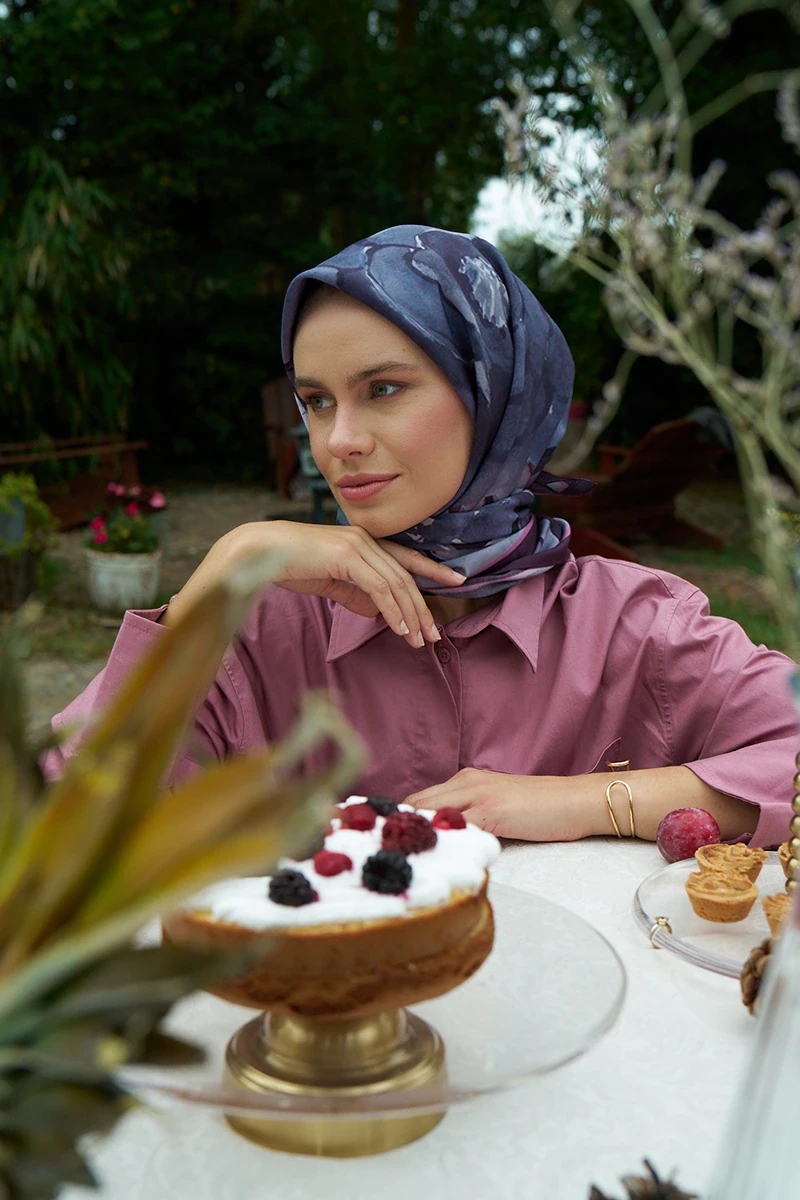 Rosa Modal Eşarp - Mor - 1