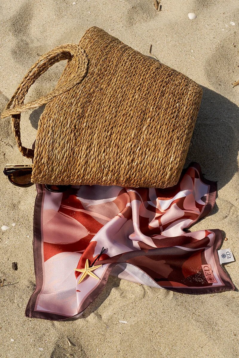 Sare Desen Fular - Kahveregi - ED SCARF