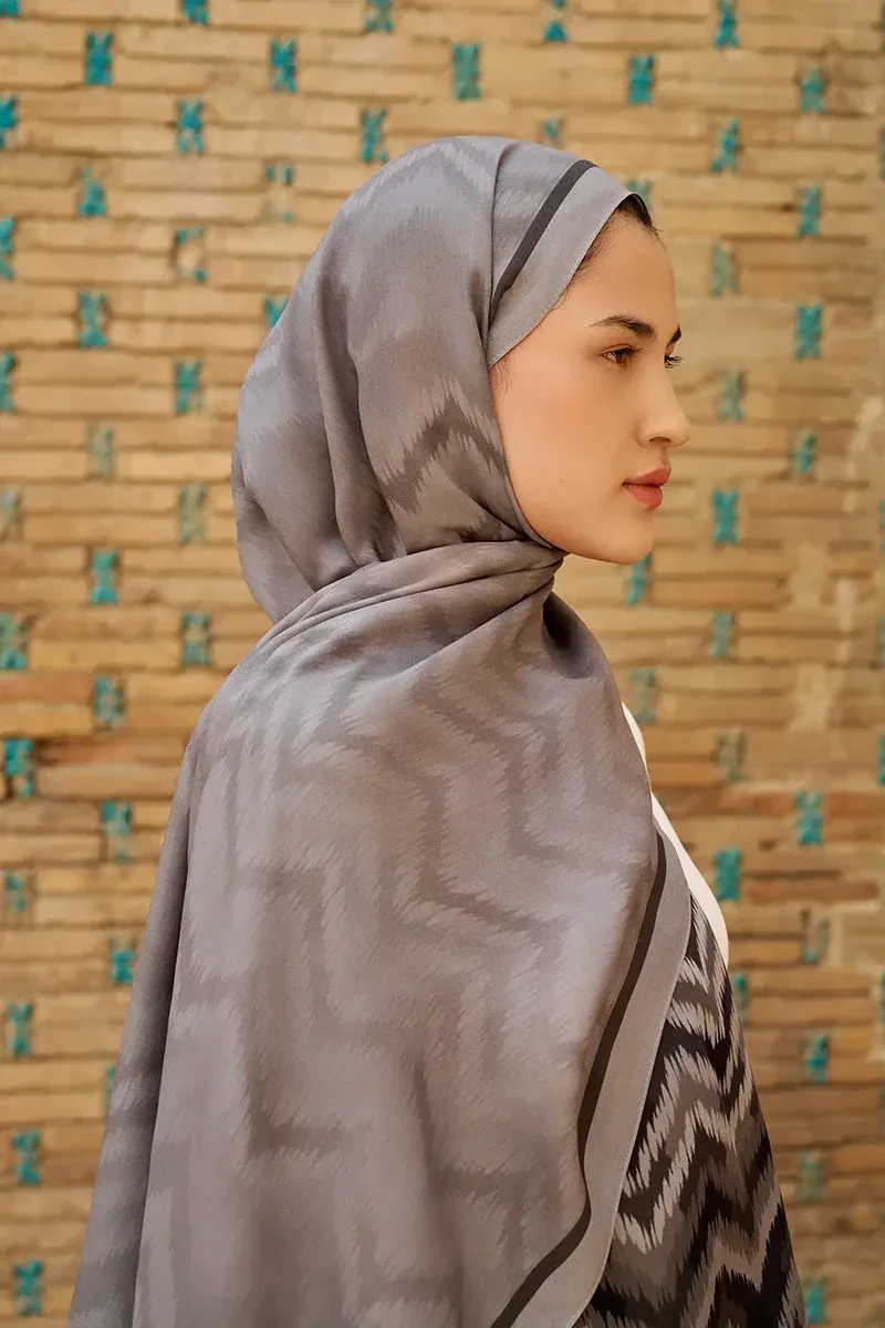 Velisse Floş Viskon Şal - Gri - ED SCARF