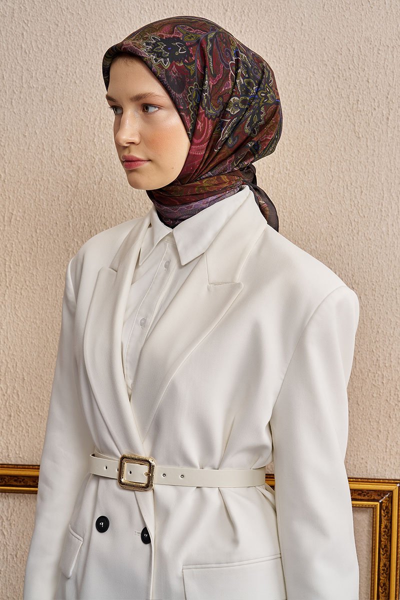 Vision Art Collection Eclipse Eşarp - Acı Kahve - 4