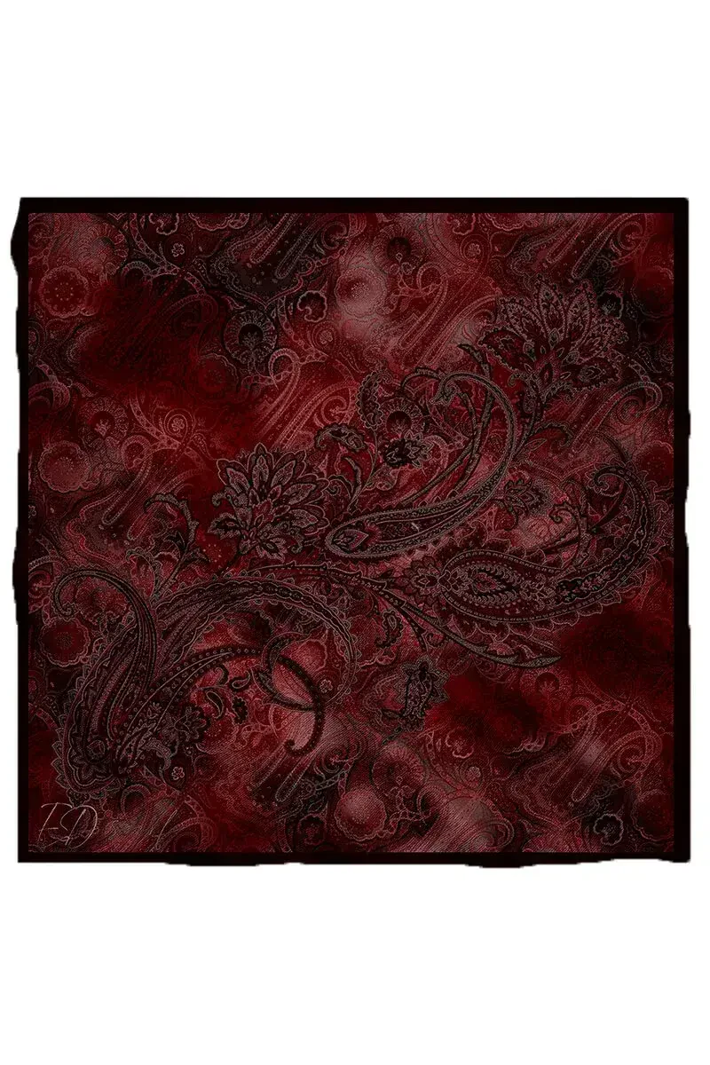Vision Art Collection Eclipse Eşarp - Bordo - 5