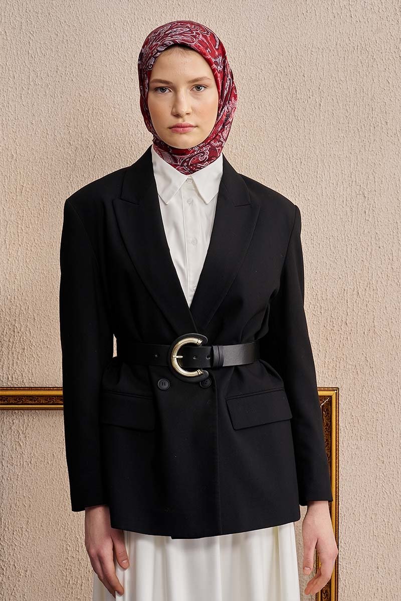 Vision Art Collection Eclipse Eşarp - Bordo - 1