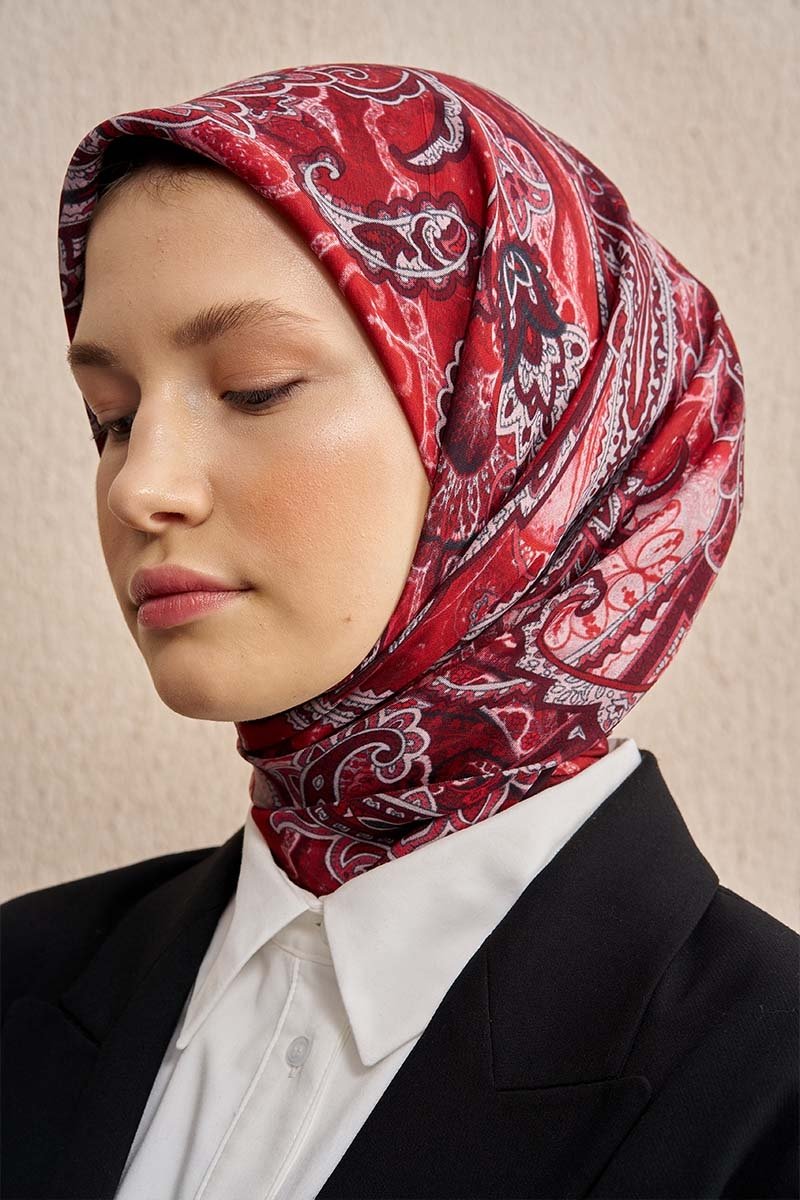 Vision Art Collection Eclipse Eşarp - Bordo - 3