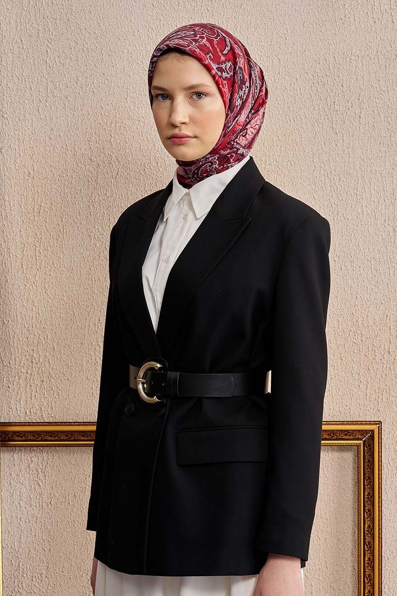 Vision Art Collection Eclipse Eşarp - Bordo - 4