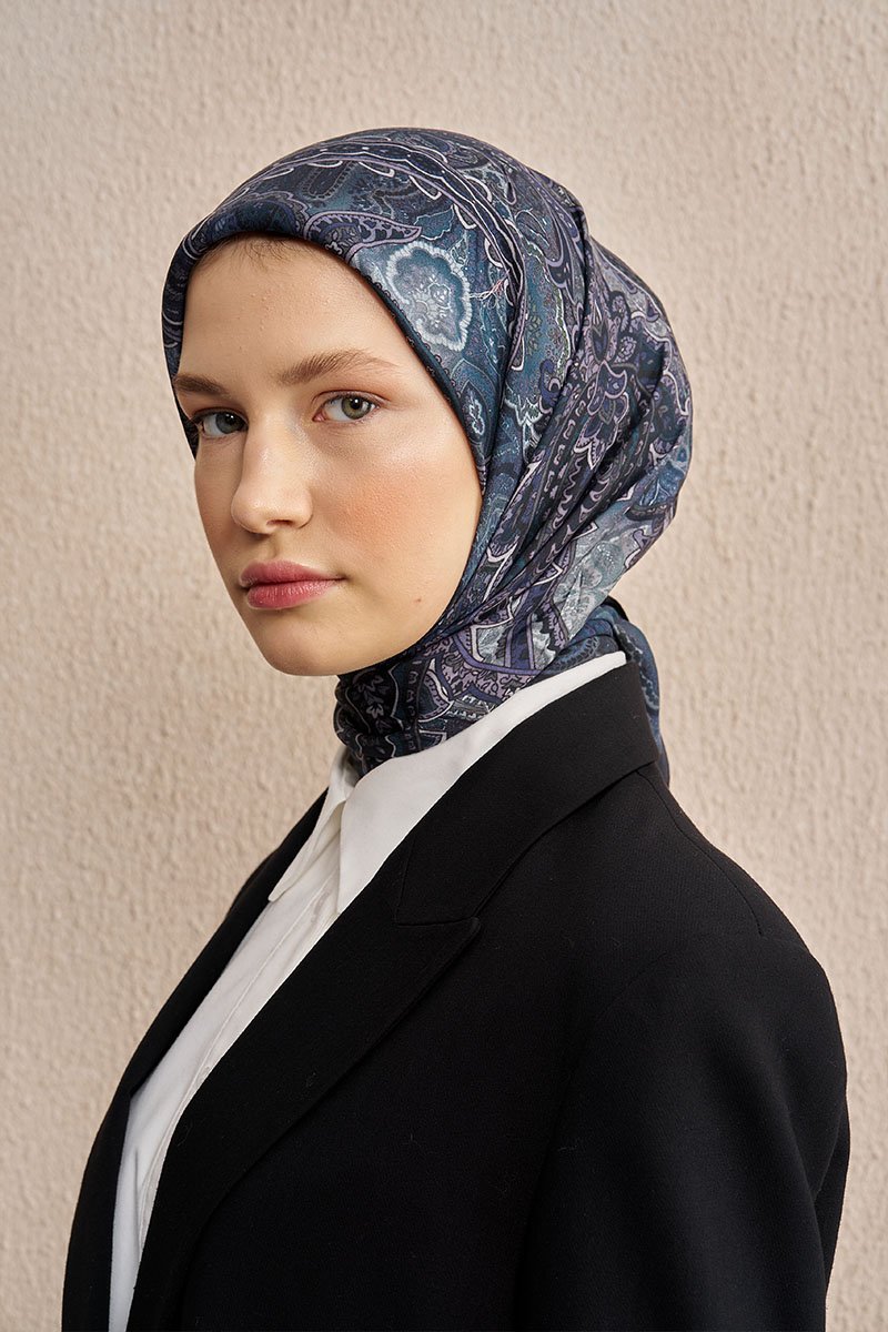 Vision Art Collection Eclipse Eşarp - Lacivert - 2