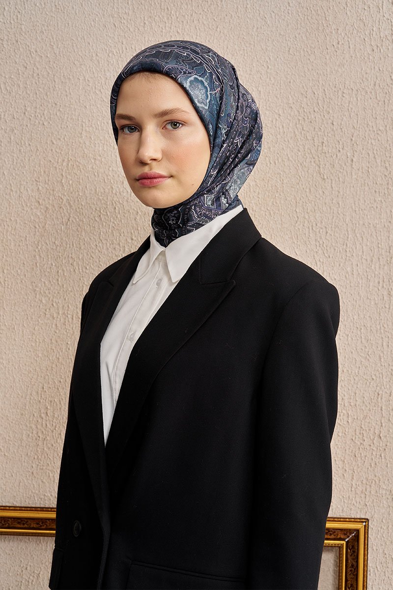 Vision Art Collection Eclipse Eşarp - Lacivert - 4