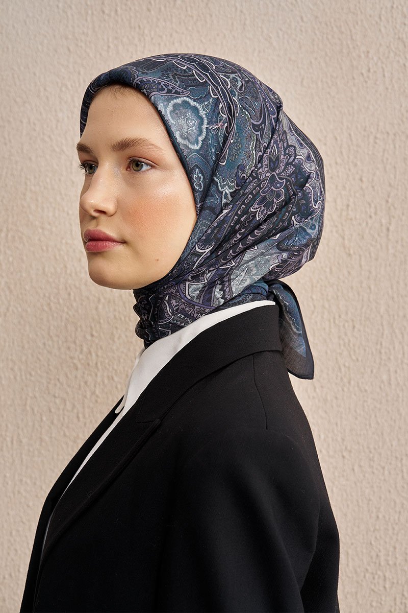Vision Art Collection Eclipse Eşarp - Lacivert - 1