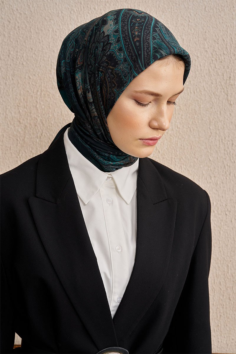 Vision Art Collection Eclipse Eşarp - Petrol - 1