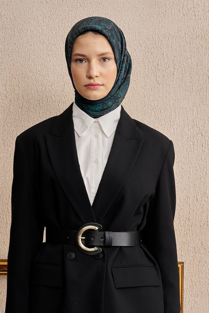 Vision Art Collection Eclipse Eşarp - Petrol - 3