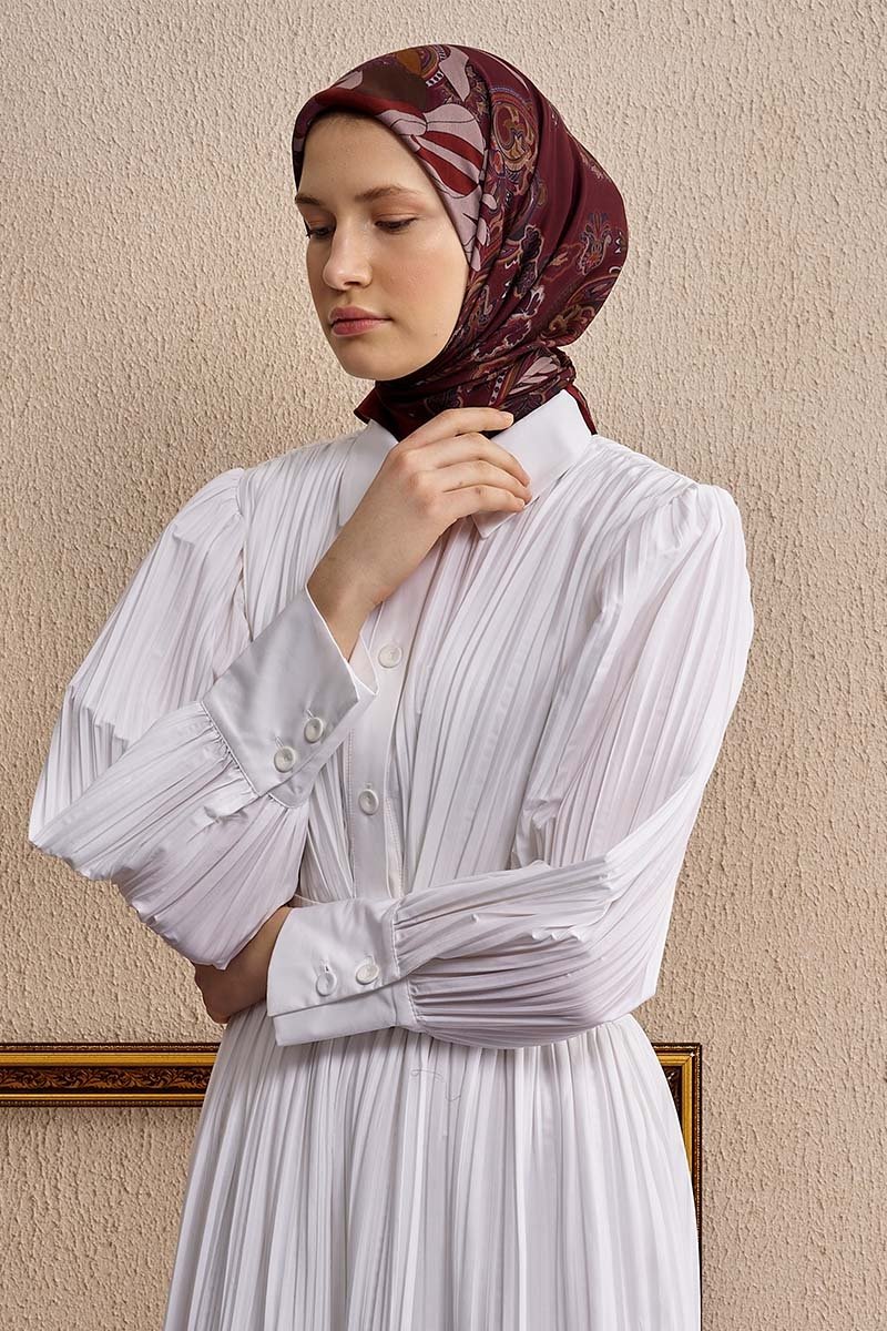 Vision Art Collection Flare Eşarp - Bordo - 3