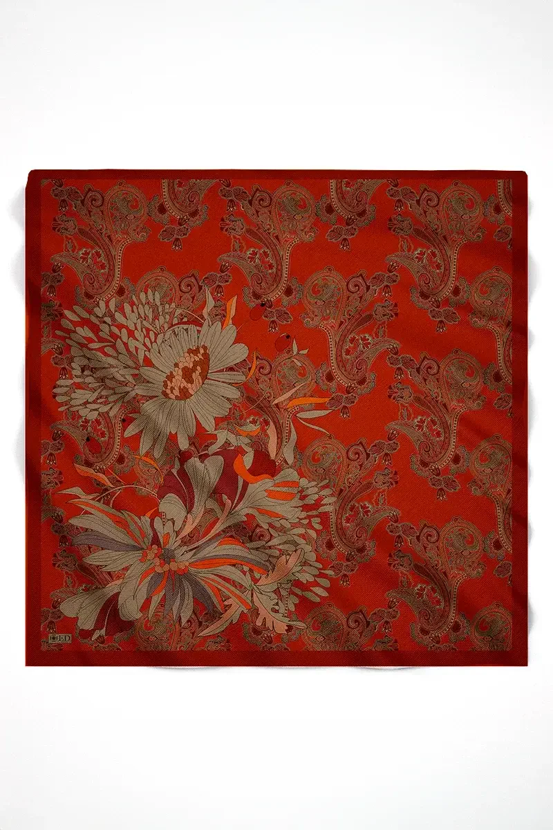 Vision Art Collection Flare Eşarp - Turuncu - 1