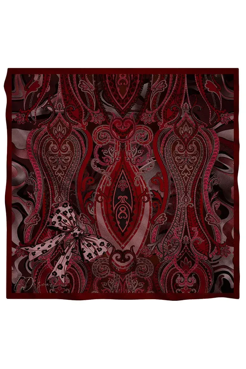 Vision Art Collection Lacirna Eşarp - Bordo - 4