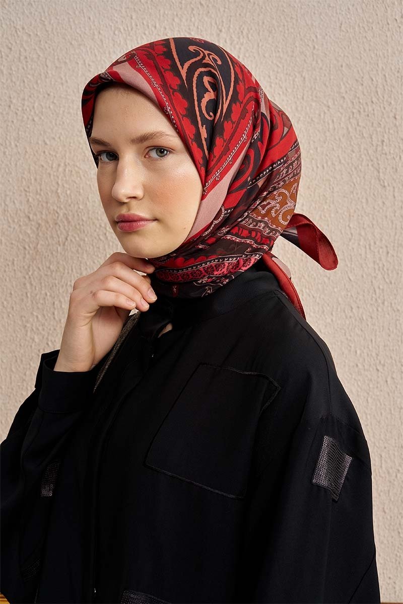 Vision Art Collection Lacirna Eşarp - Bordo - 1