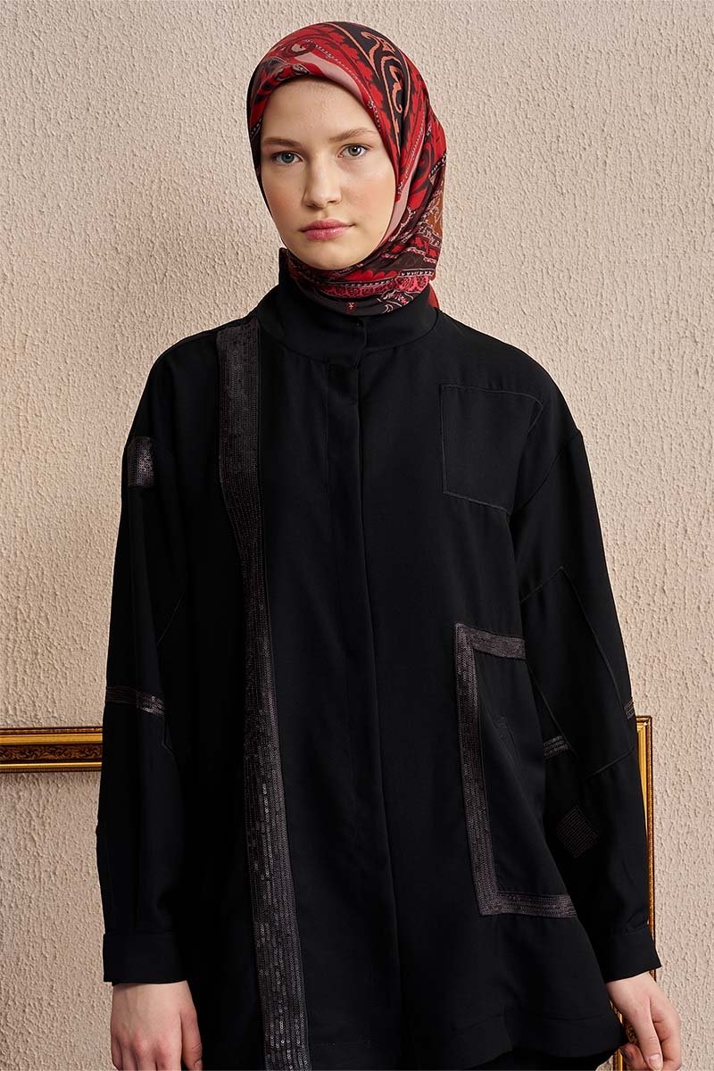Vision Art Collection Lacirna Eşarp - Bordo - 3