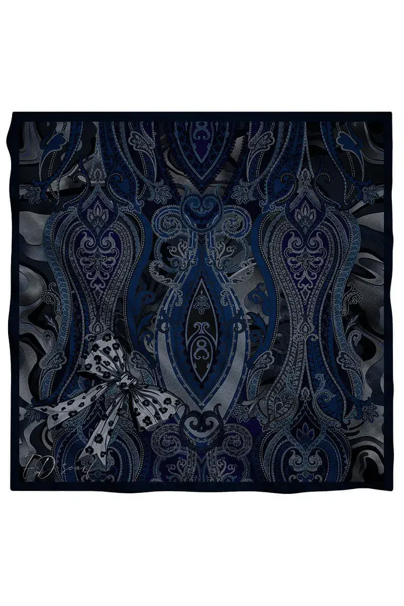 Vision Art Collection Lacirna Eşarp - Lacivert - 5