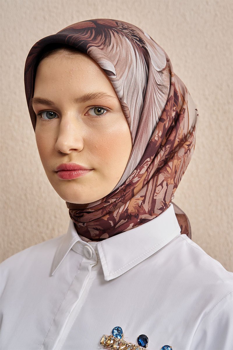 Vision Art Collection Mirage Eşarp - Kahverengi - 1