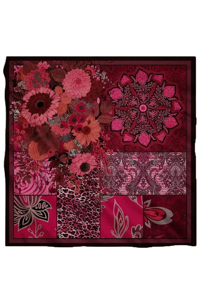 Vision Art Collection Mozaic Eşarp - Pembe - ED SCARF
