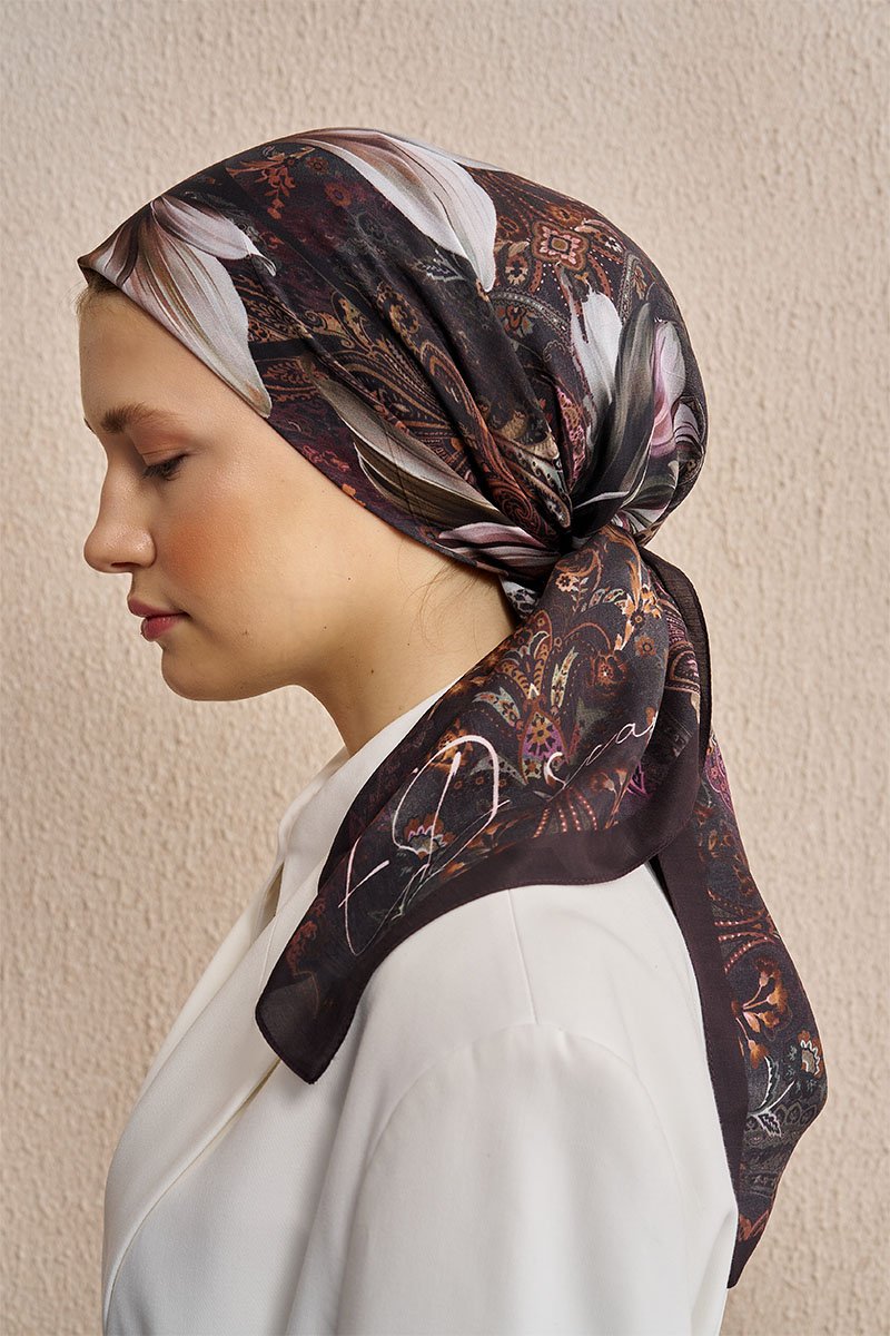 Vision Art Collection Velmora Eşarp - Acı Kahve - 2