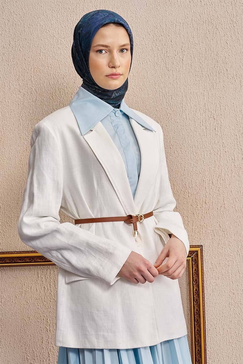 Vision Art Collection Verse Eşarp - Gece Mavisi - 4