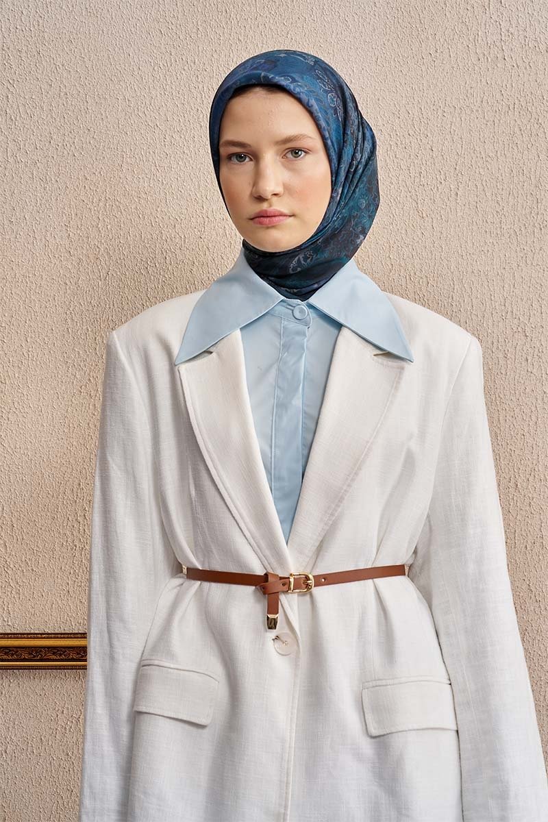 Vision Art Collection Verse Eşarp - Gece Mavisi - ED SCARF