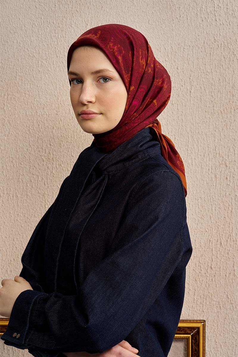 Vision Art Collection Vibrania Eşarp - Kiremit - 1
