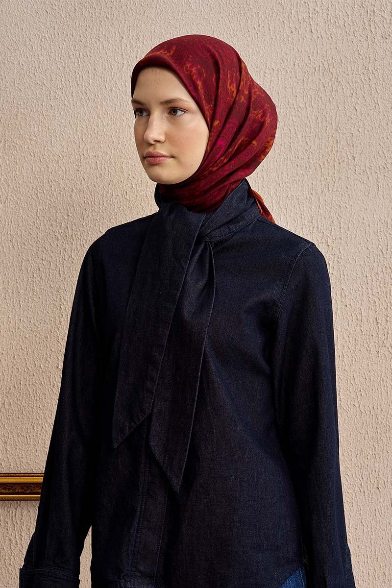 Vision Art Collection Vibrania Eşarp - Kiremit - 2