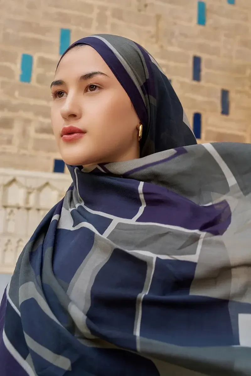 Wise Pamuk Modal Şal - Antrasit - ED SCARF