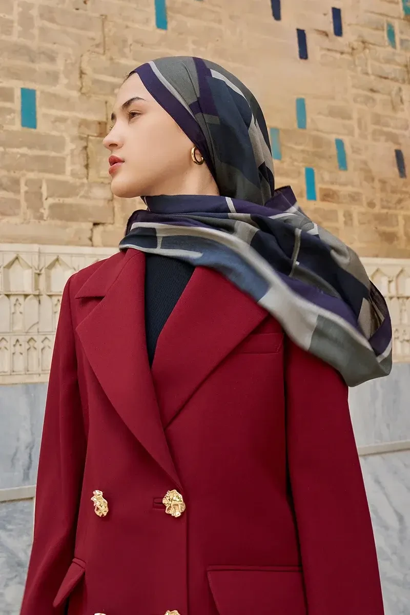 Wise Pamuk Modal Şal - Antrasit - ED SCARF