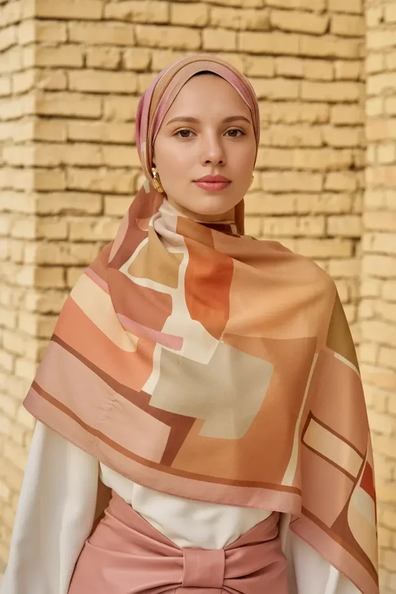 Wise Pamuk Modal Şal - Gül Kurusu - ED SCARF