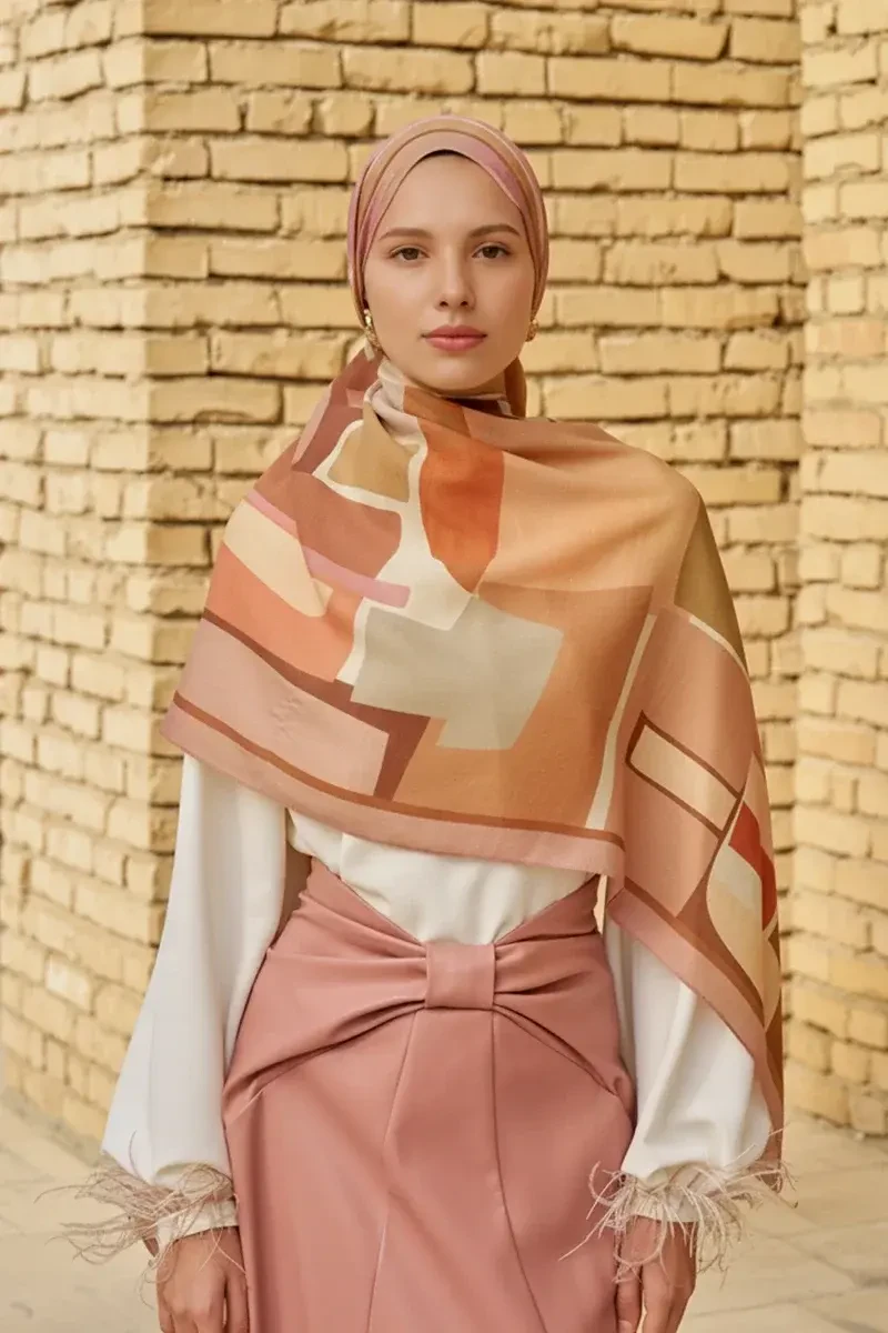 Wise Pamuk Modal Şal - Gül Kurusu - ED SCARF