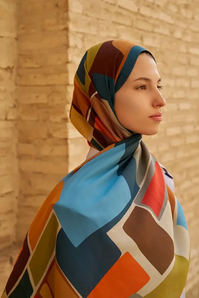 Wise Pamuk Modal Şal - Petrol - ED SCARF